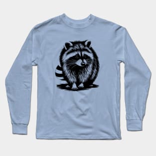 Grunge raccoon - trash panda Long Sleeve T-Shirt